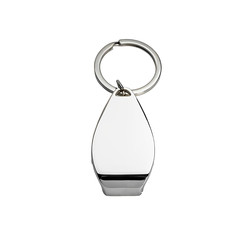 Marketing Chrome Bottle Opener Key Chain Silver