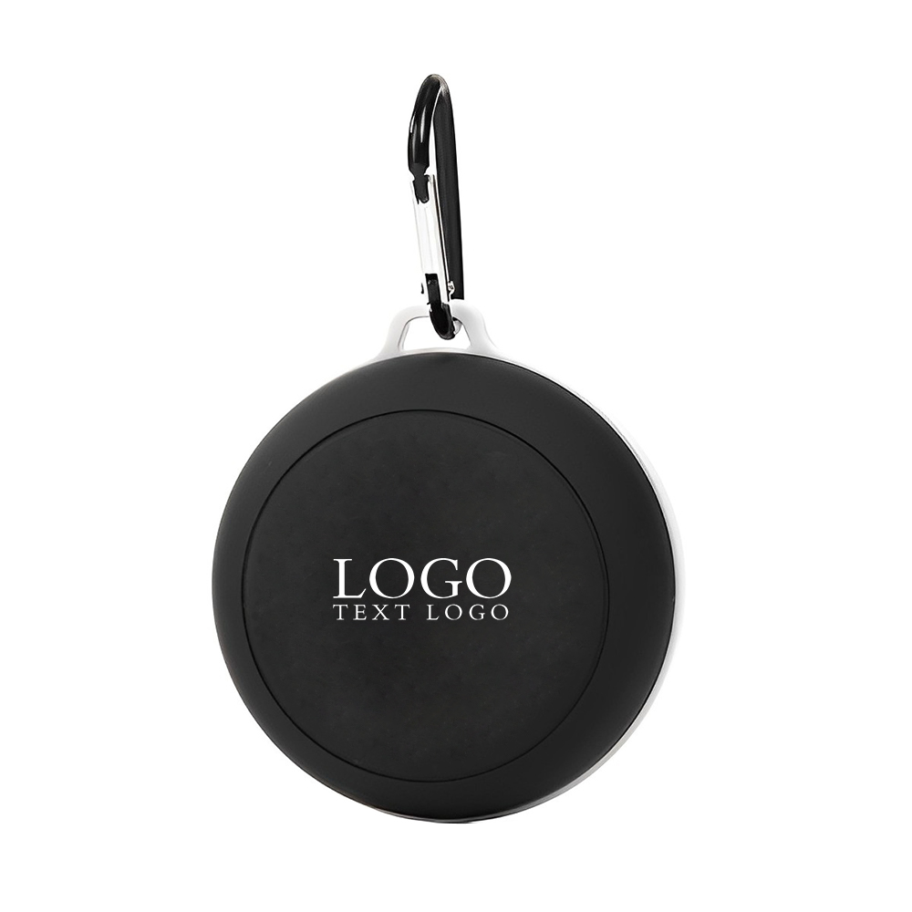 Carabiner Wireless Speaker Keychains Black Logo
