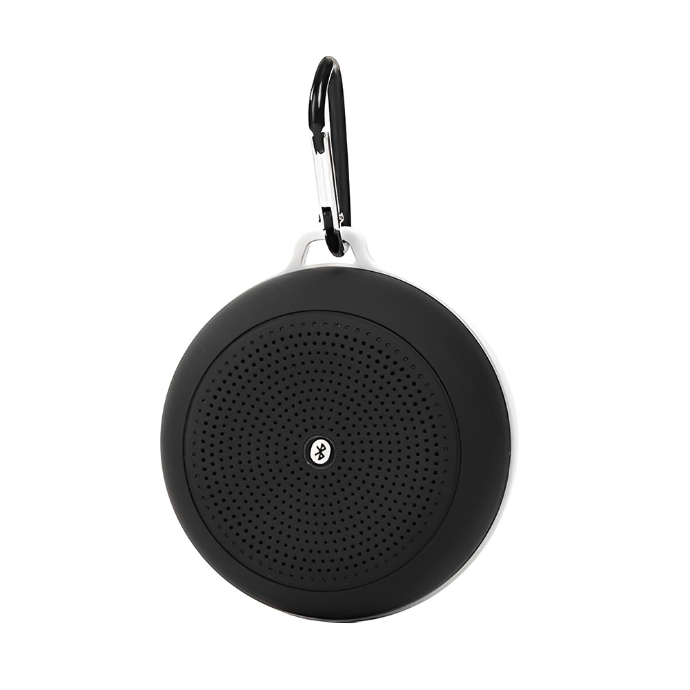 Carabiner Wireless Speaker Keychains Black Front