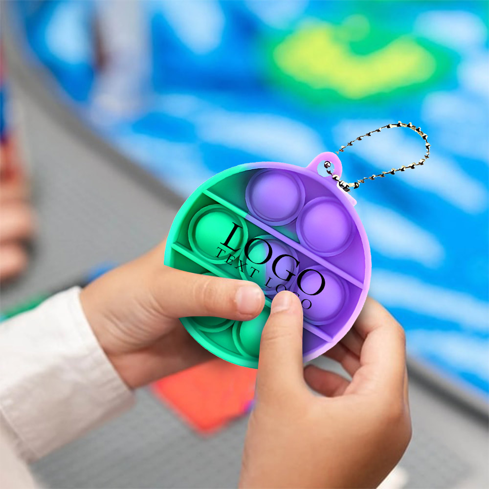 Push Popping Bubble Keychain