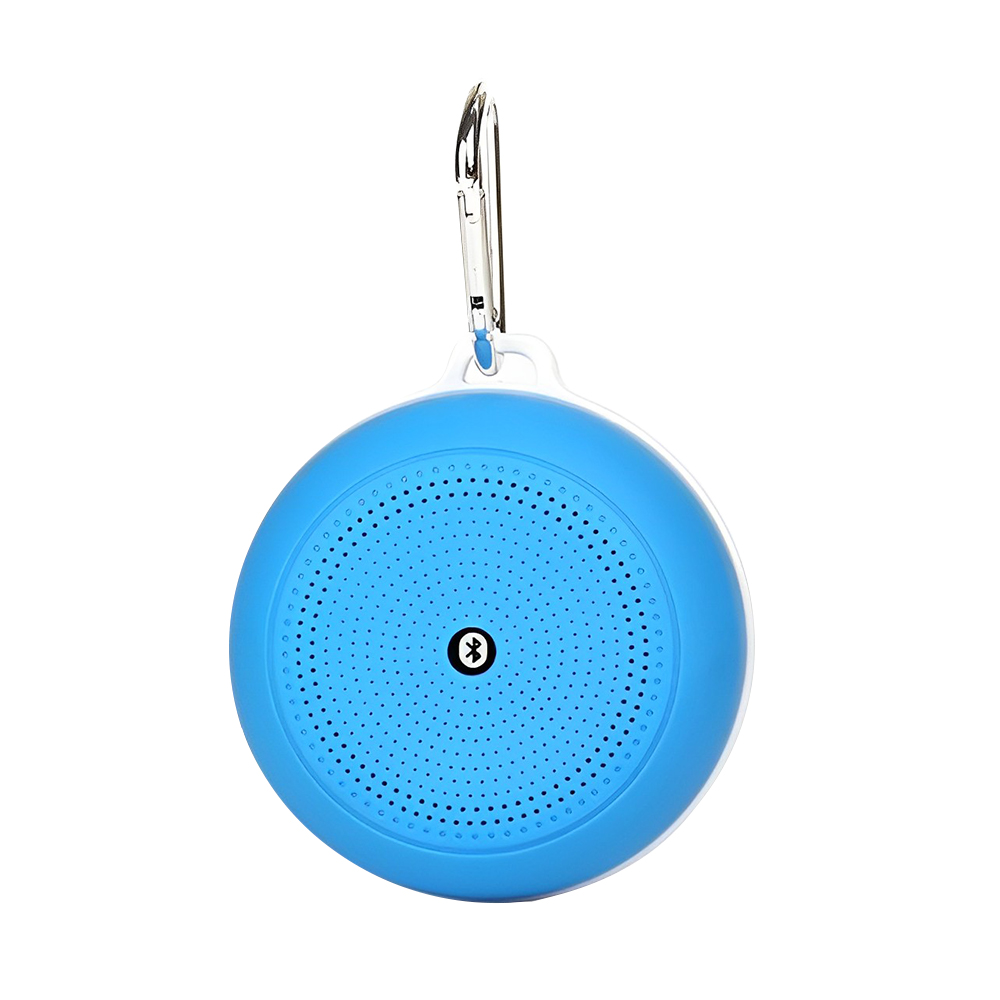 Carabiner Wireless Speaker Keychains Blue Front
