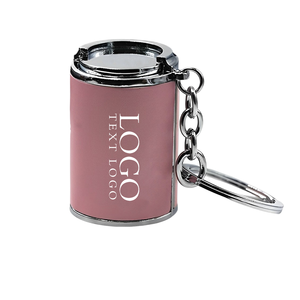 Marketing Metal Money Box with Key Chain Pink With Logo