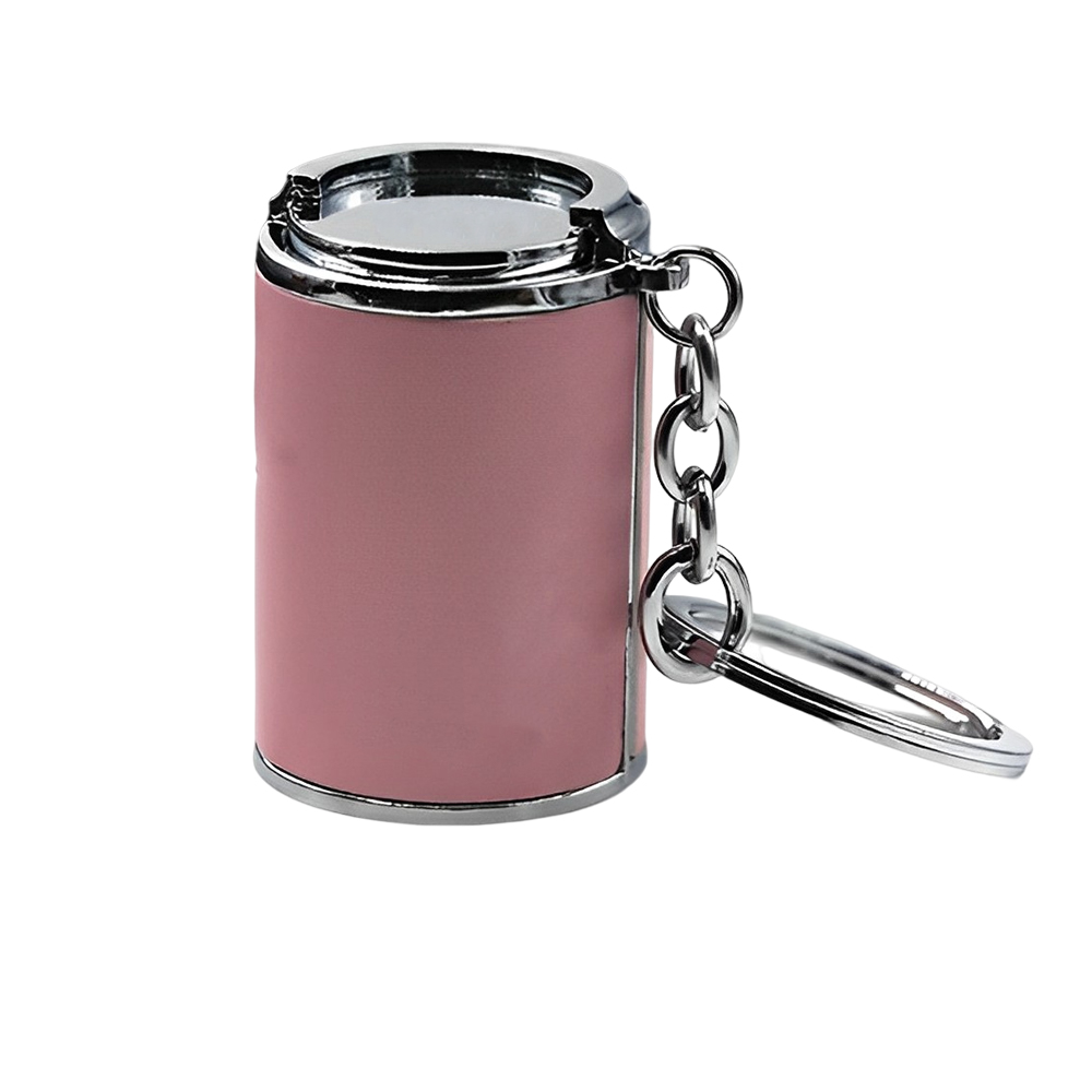 Marketing Metal Money Box with Key Chain Pink