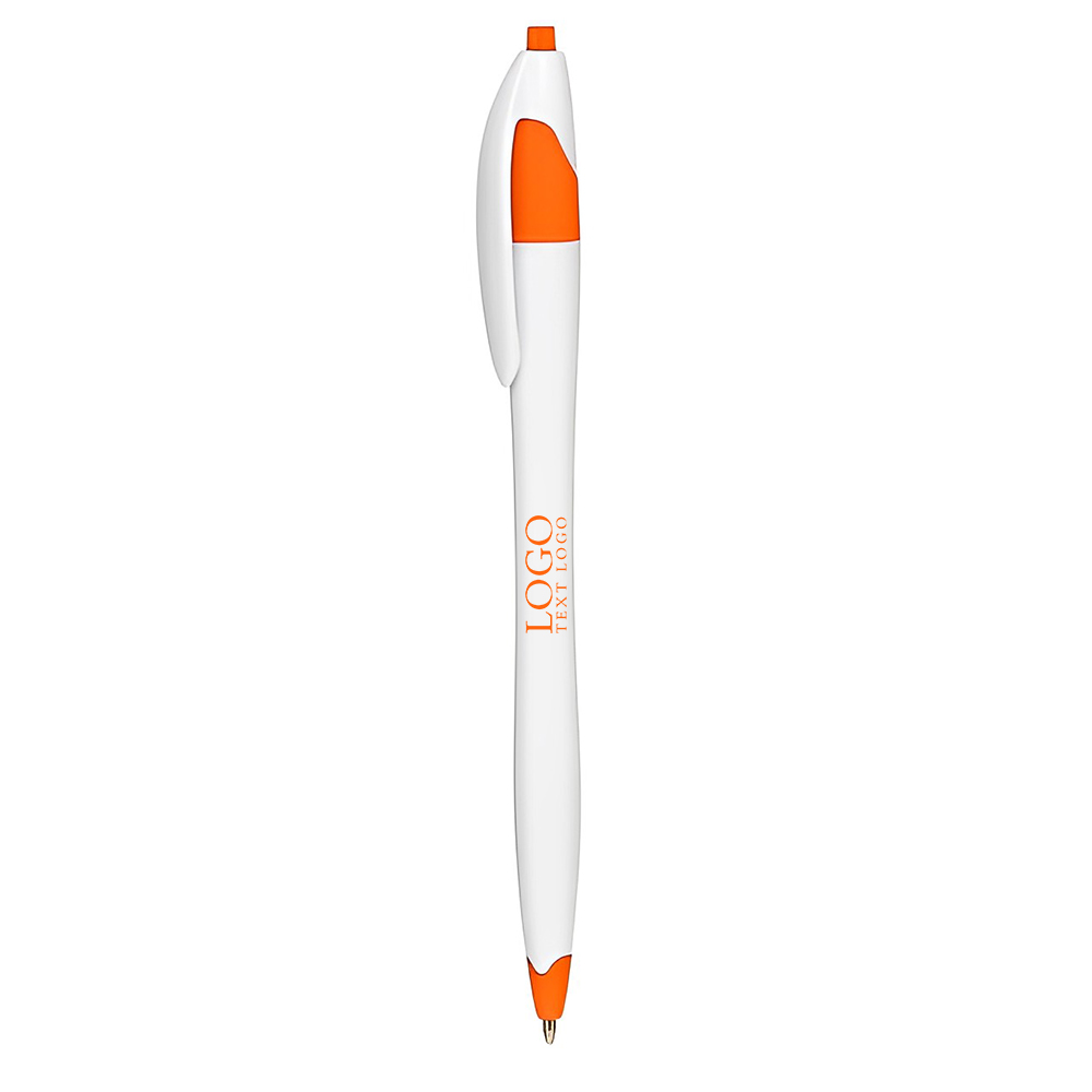 Orange Derby Ballpoint Pen With Logo