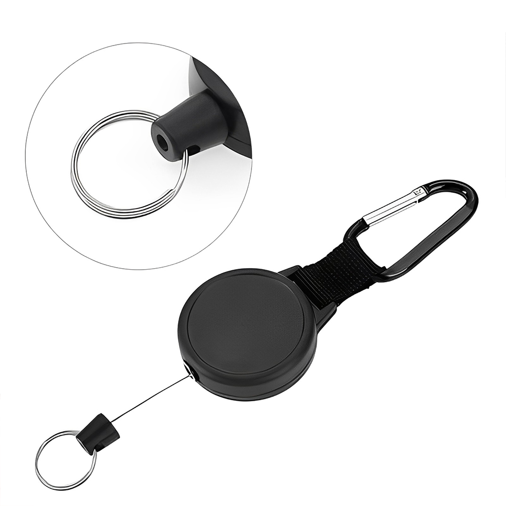 Retractable Badge Holder Keychain