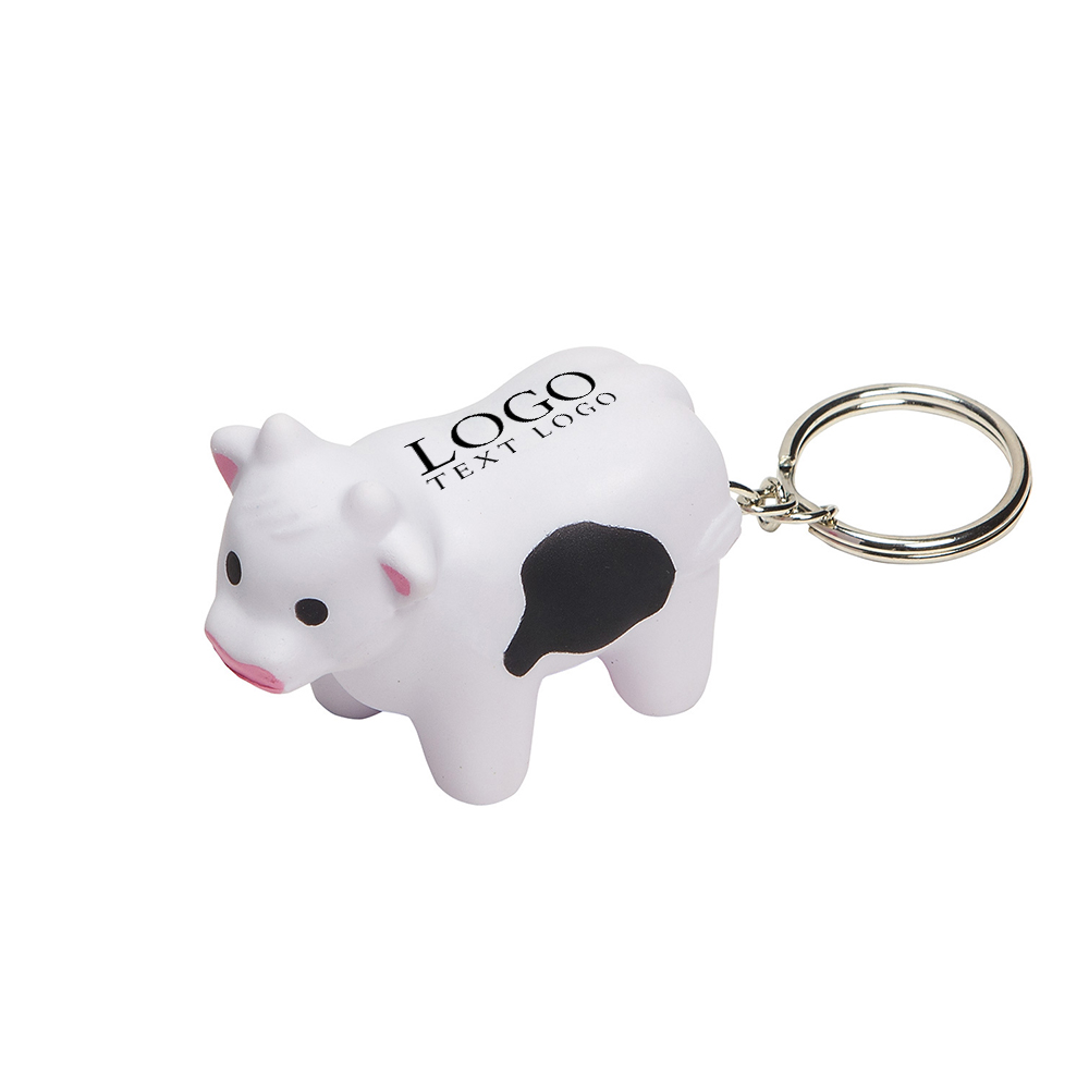 Milk Cow Stress Reliever Key Chain With Logo