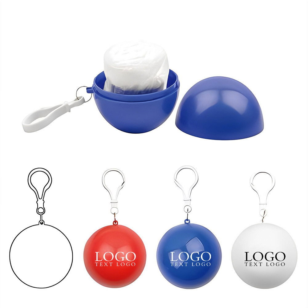 Raincoat Ball Keychain Group Logo