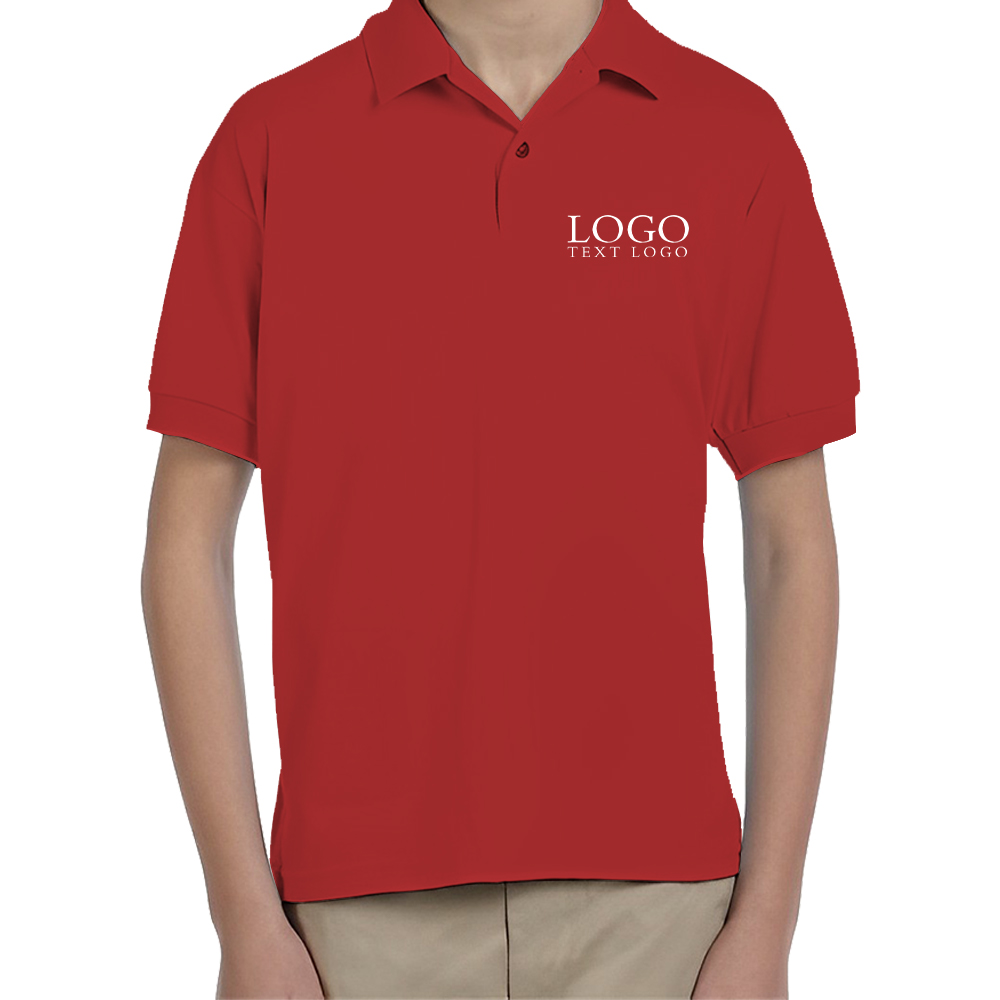 Red DryBlend Youth Sport Shirts With Logo (5)