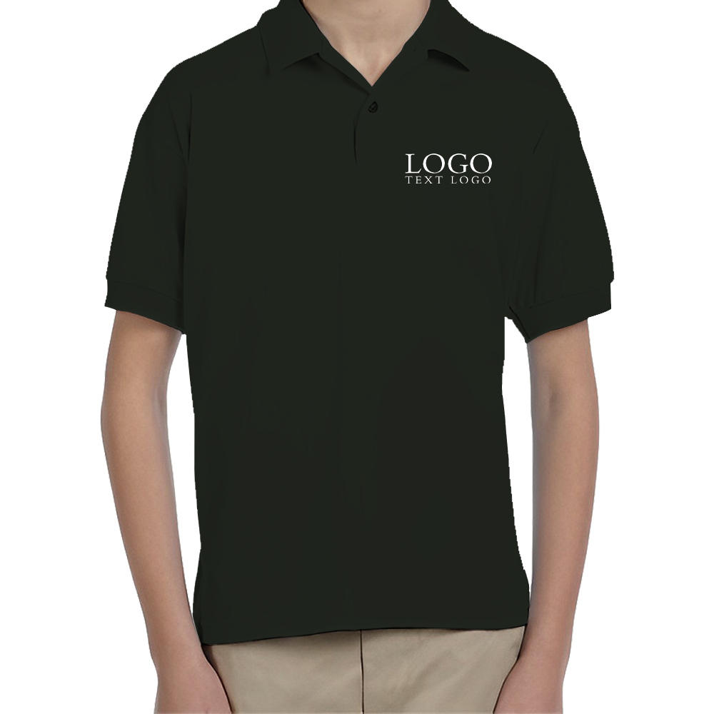 Black DryBlend Youth Sport Shirts With Logo