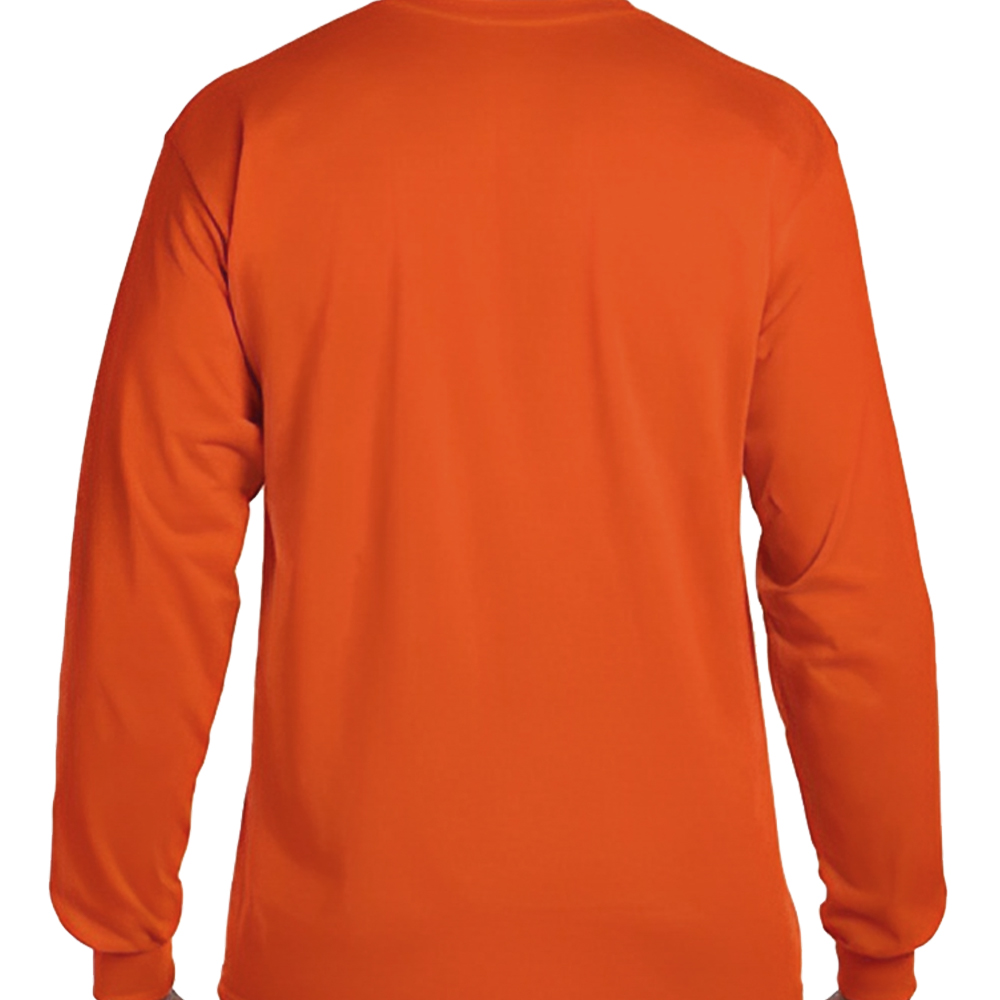 Custom Long Sleeve T-Shirt with 100% Preshrunk Cotton-Back