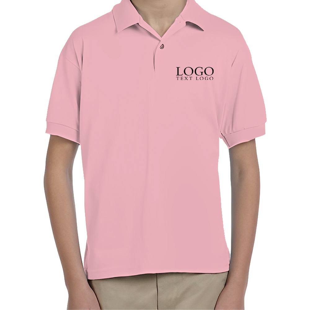 Pink DryBlend Youth Sport Shirts With Logo