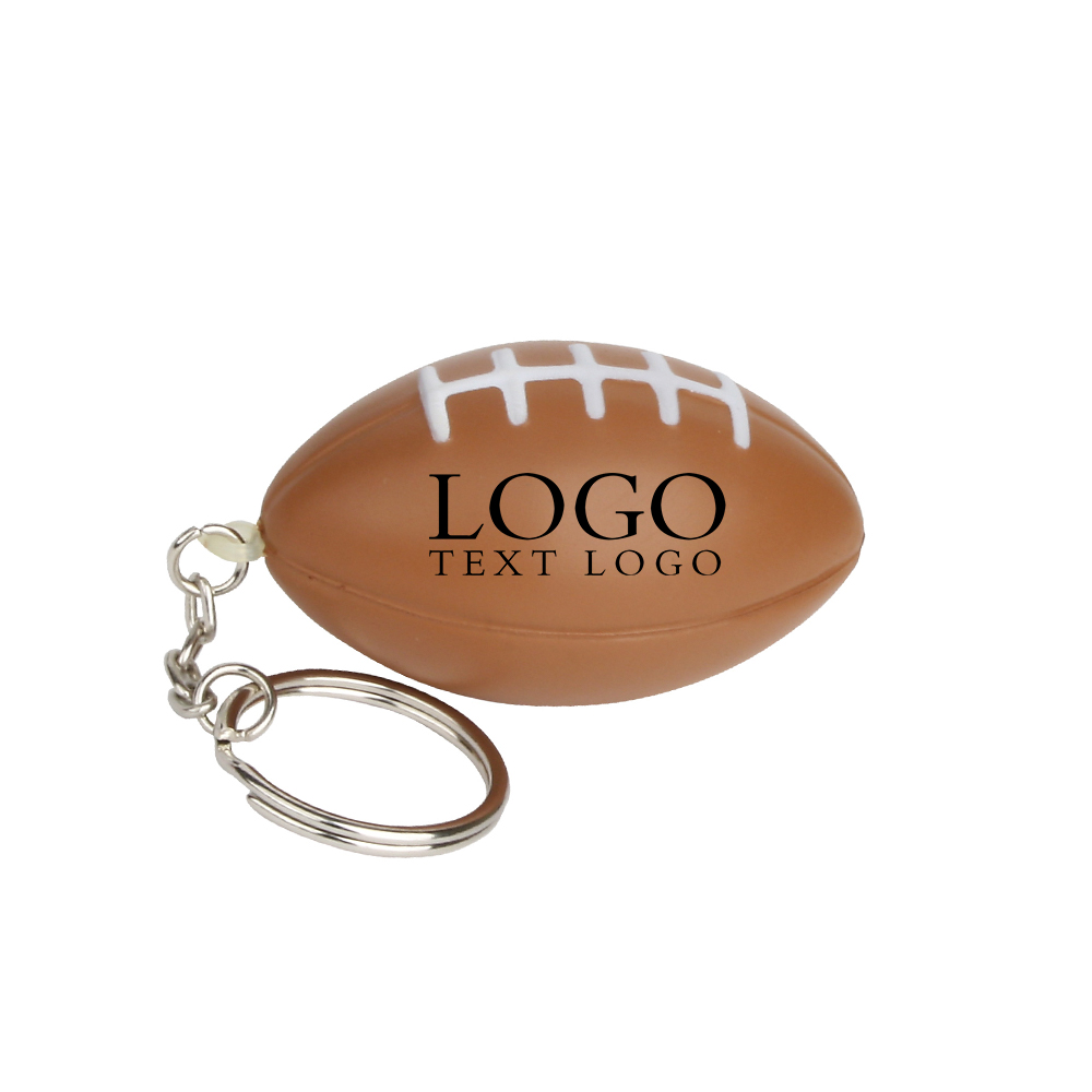 Football Stress Reliever Key Chain With Logo