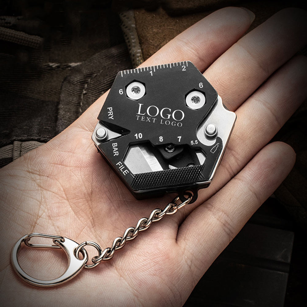 Hexagon Folding Knife Keychain