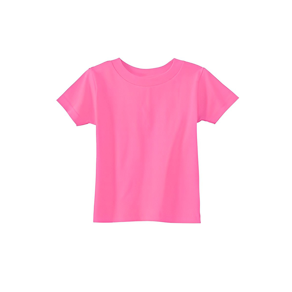 Rabbit Skins Infant Cotton Jersey Tee Hot Pink Front