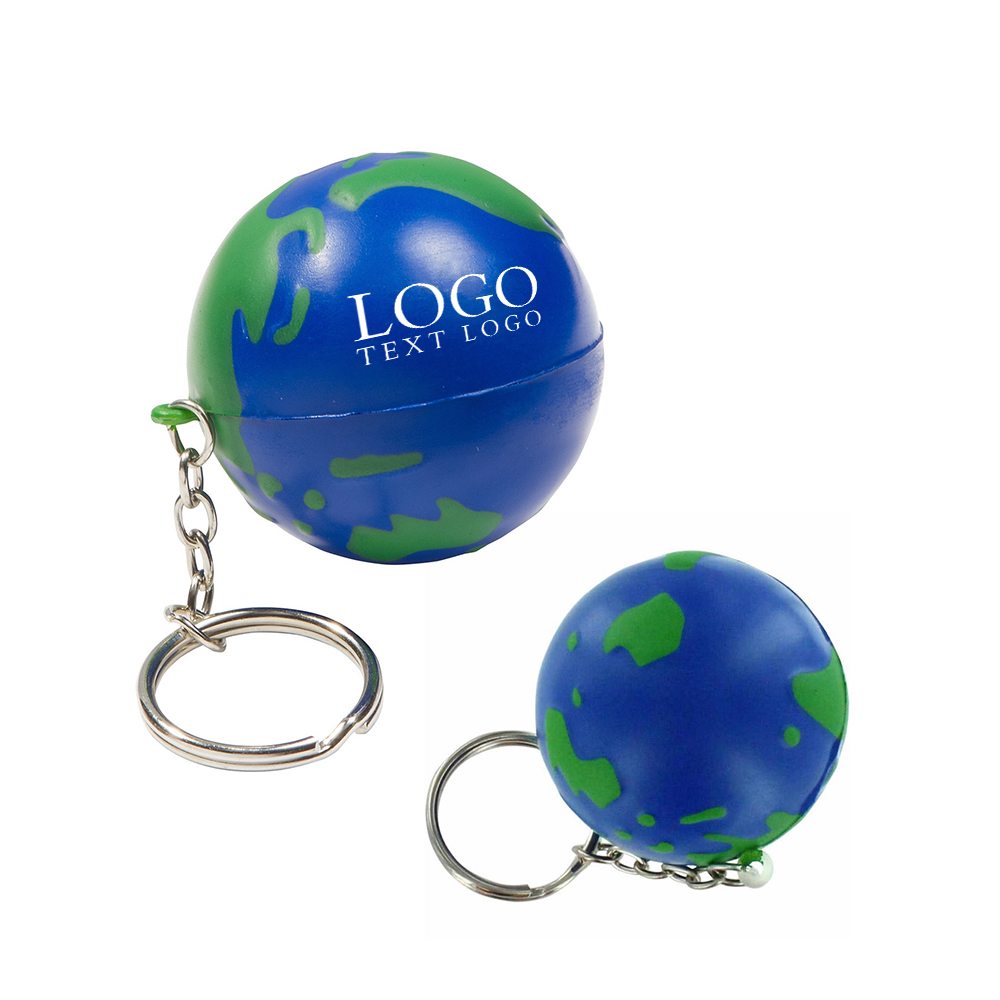 Earthball Stress Reliever Key Chain With Logo-Group