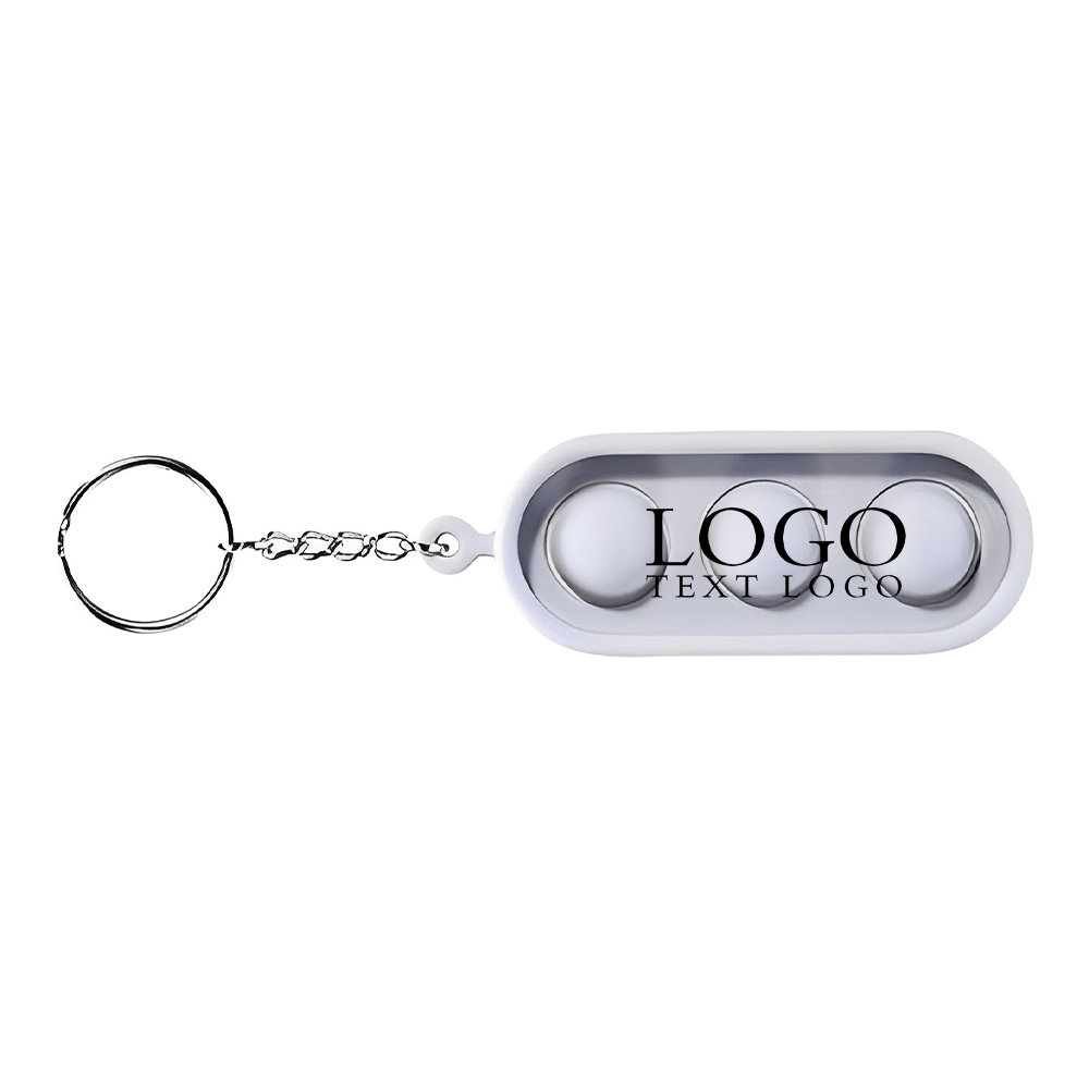 Traffic Light Silicone Toy Keychains Gray Logo