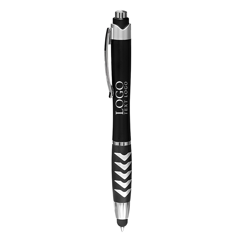Silver Plastic Arrow Stylus Pen With Logo
