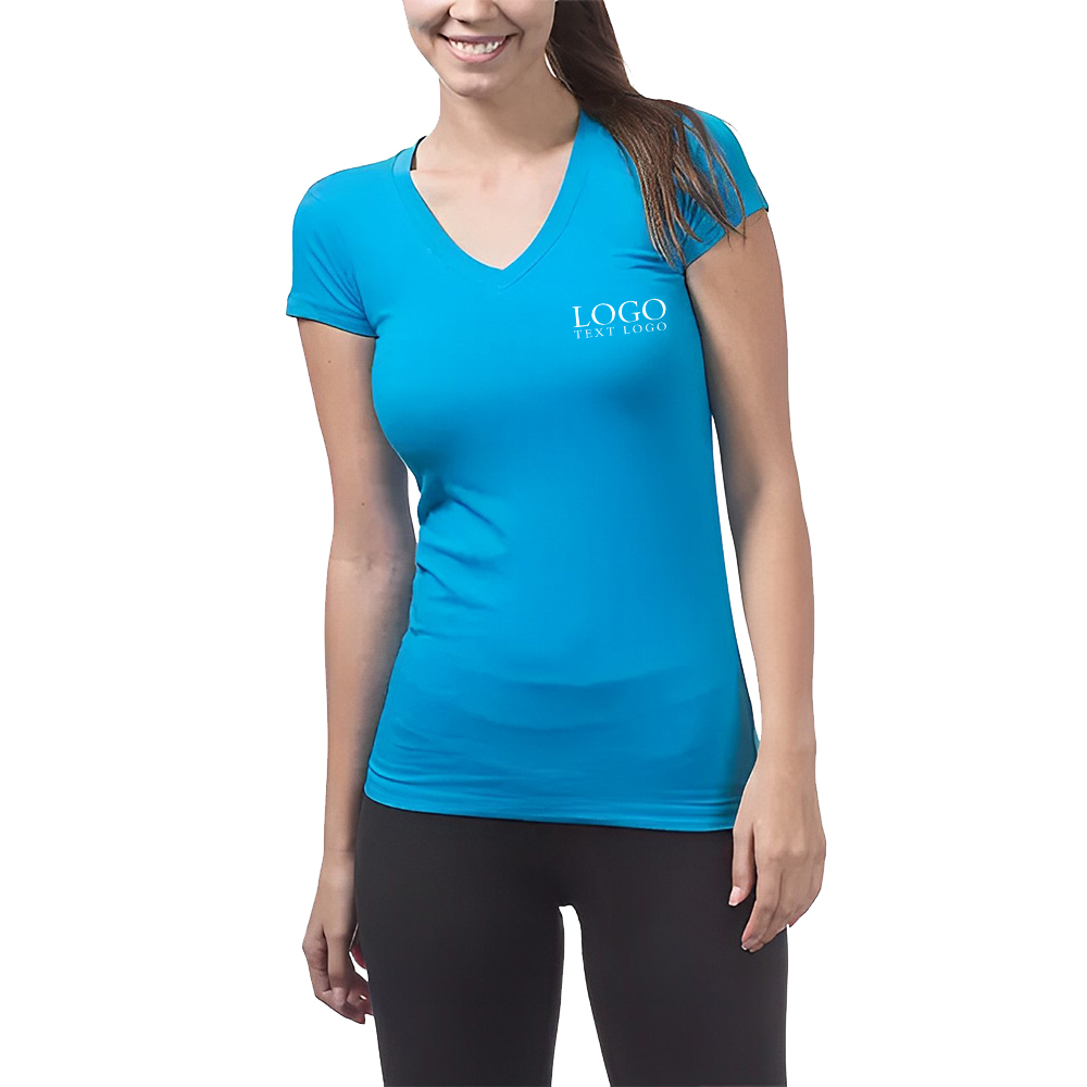 Personalized Softstyle Ladies V-Neck T-Shirt-Front