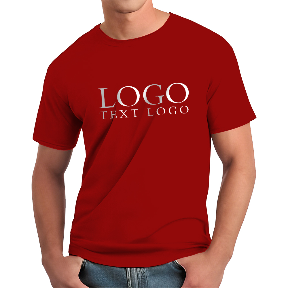 Red Custom Softstyle Semi-Fitted Adult T-Shirt 4