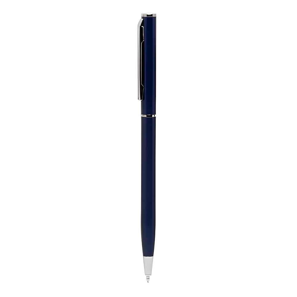 Navy Blue Skinny Metal Ballpoint Pen