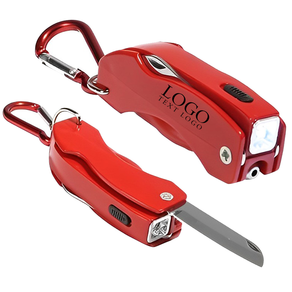 The Everything Tool with Carabiner Red With Logo