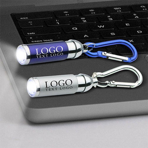  Mini LED Flashlight Key Tag Keychain 