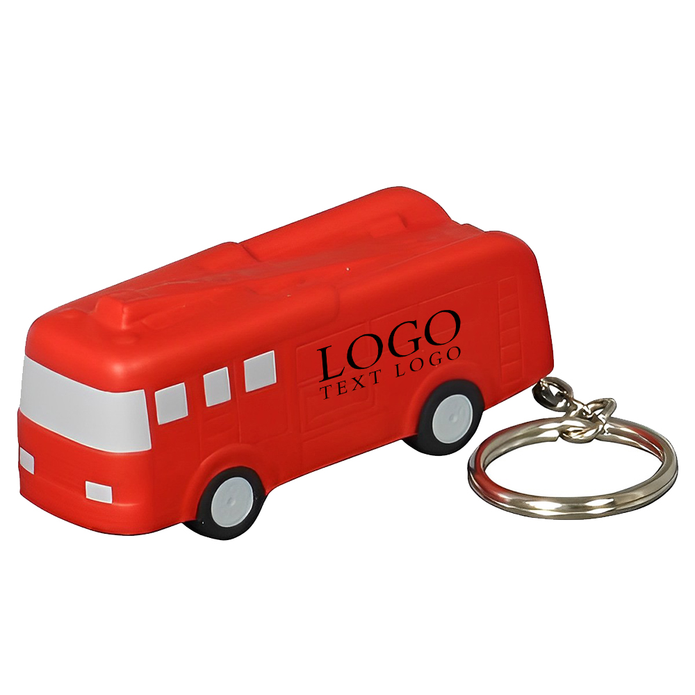 Fire Truck Stress Reliever Key Chain Customized