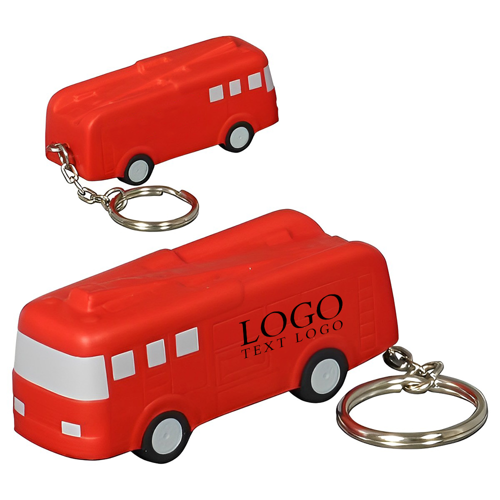 Fire Truck Stress Reliever Key Chain Marketing