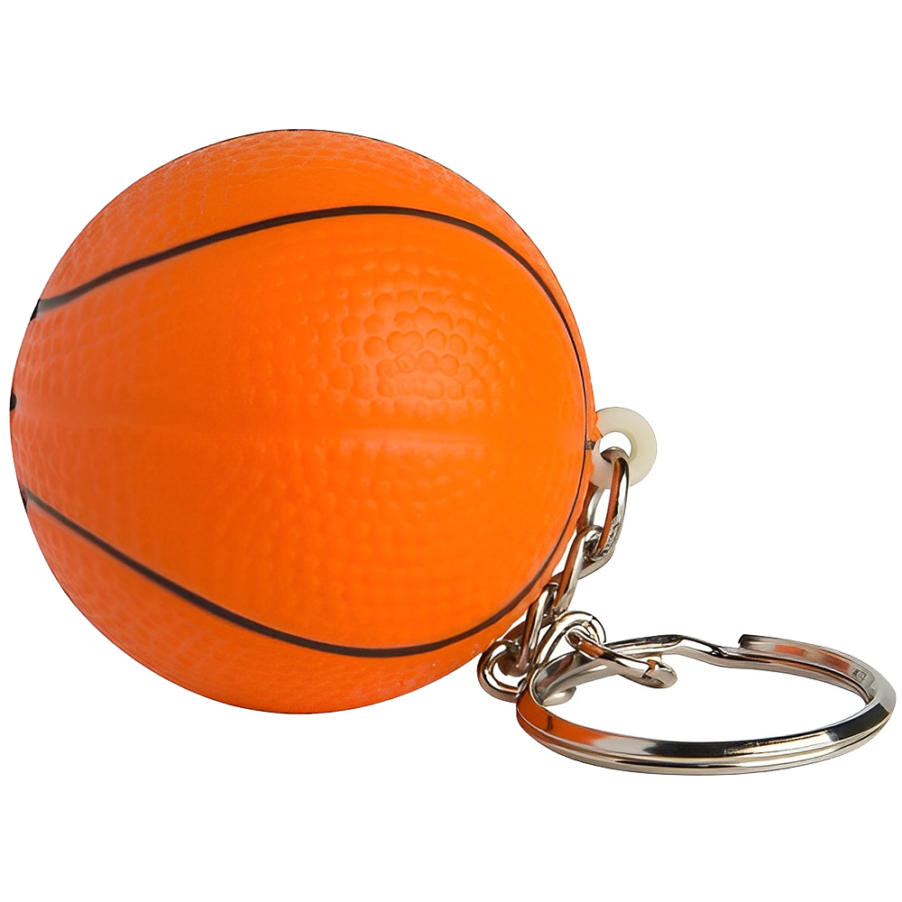 Custom Keychain Ball Stress Reliever Orange