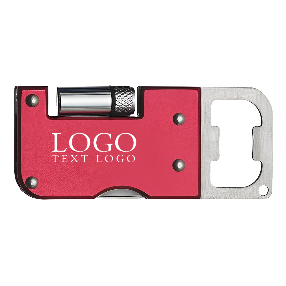 Pocket 3 In 1 Multi-function Opener Red With Logo