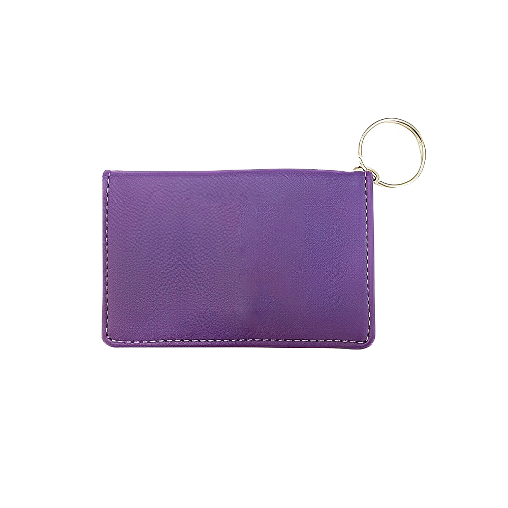ID Card Holder Wallet with Keychain Durable