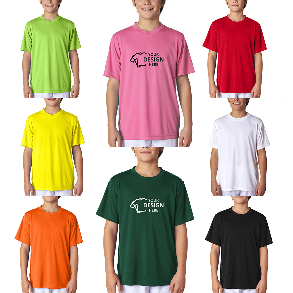UltraClub Cool & Dry Performance T-Shirt For Youth