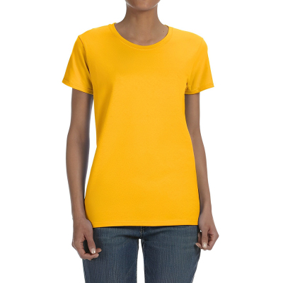 Gildan 100% Cotton Short Sleeve T-Shirt For Women