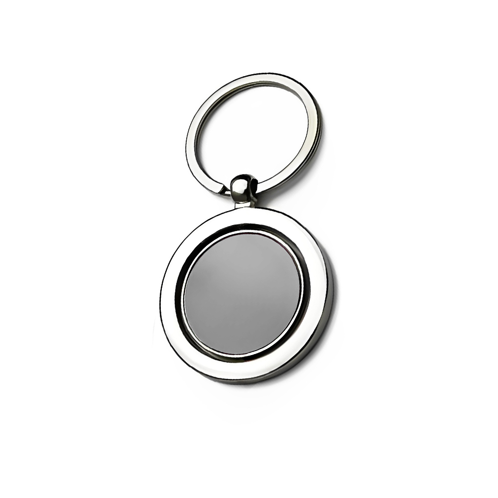 Personalized Alloy Keychain Black