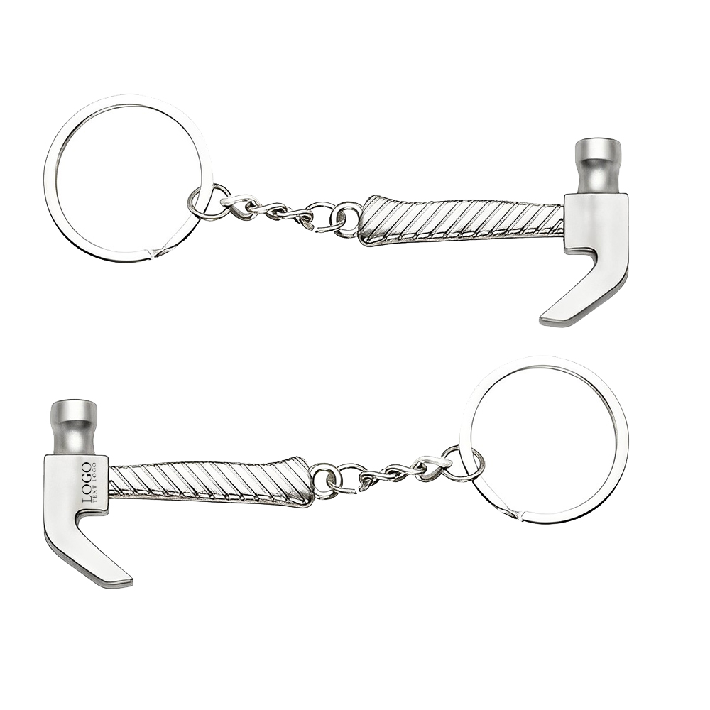Silver Hammer Keychain Durable