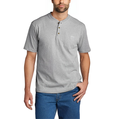Carhartt Short Sleeve Henley T-Shirt With Pocket