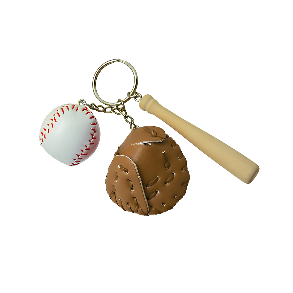 Baseball Glove Keychain img Brown