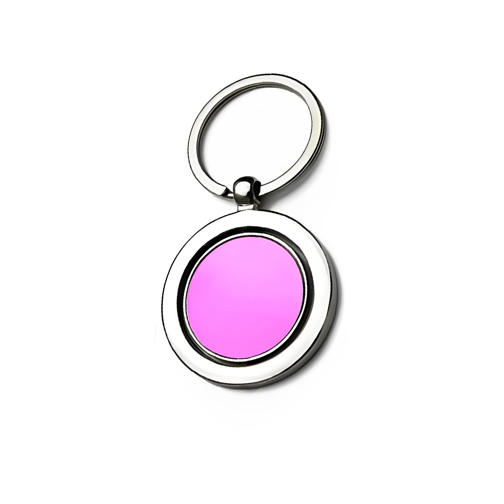 Personalized Alloy Keychain Purple