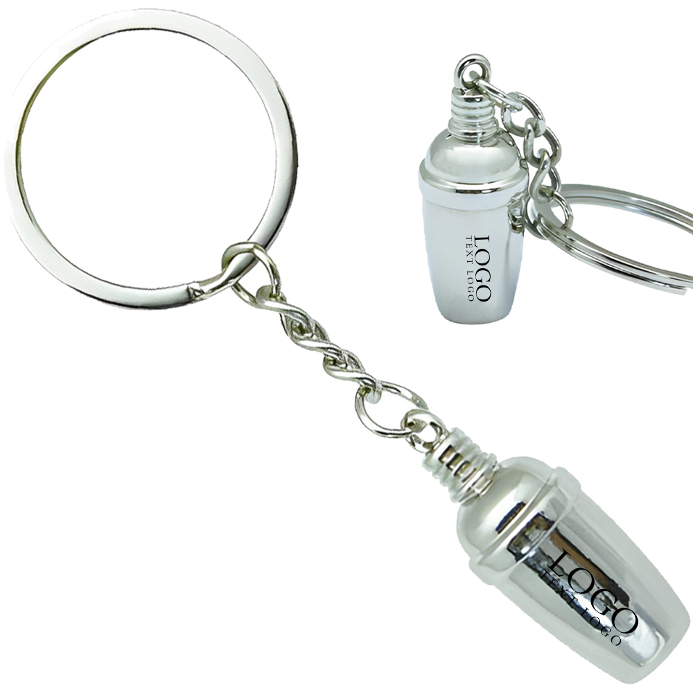 Shaker Bottle Keychain Personalized