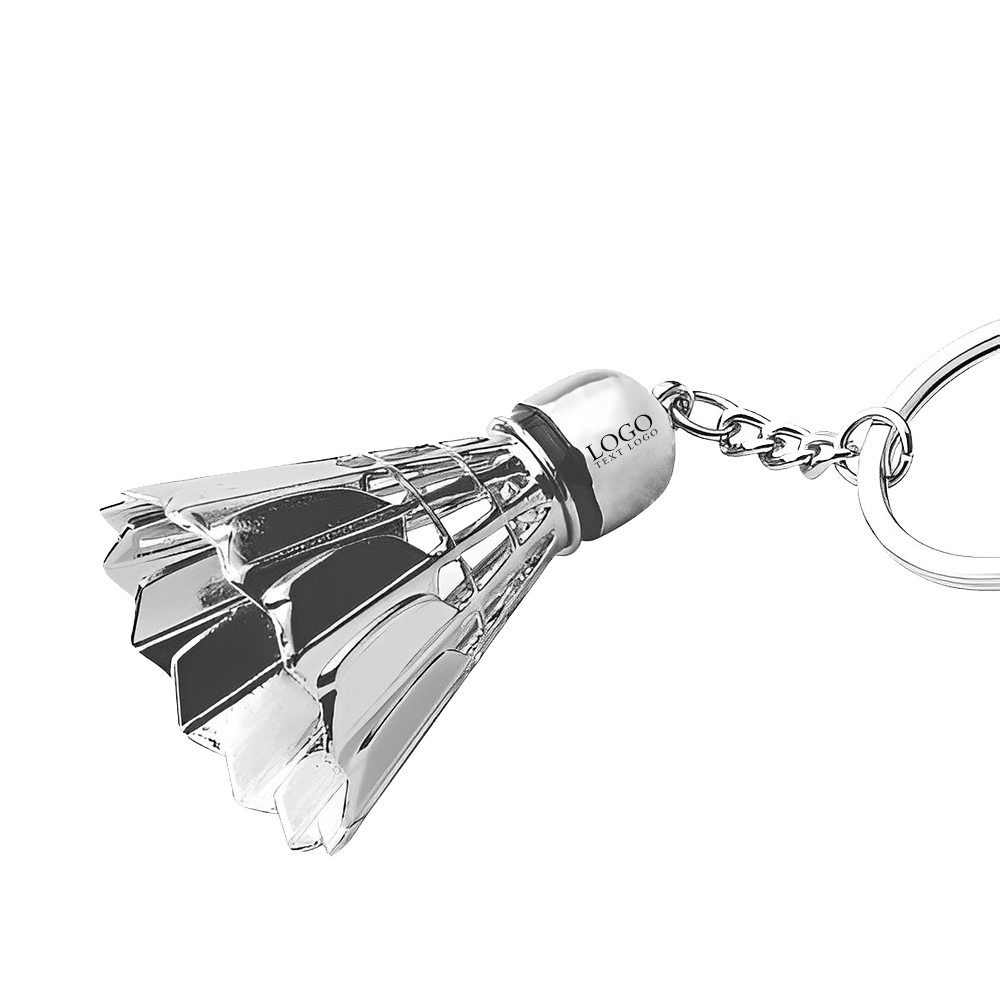 Badminton Key Ring img  with Keyring Attachment