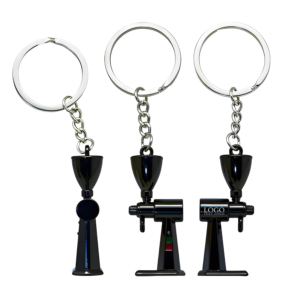 Coffee Maker Keychain with Name or Initials