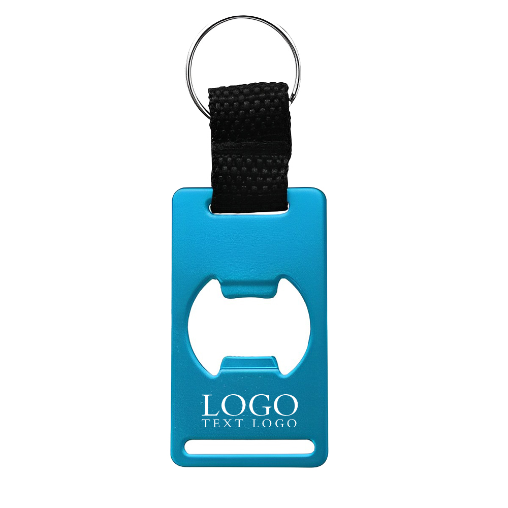 Quata Aluminum Bottle Opener Blue With Logo