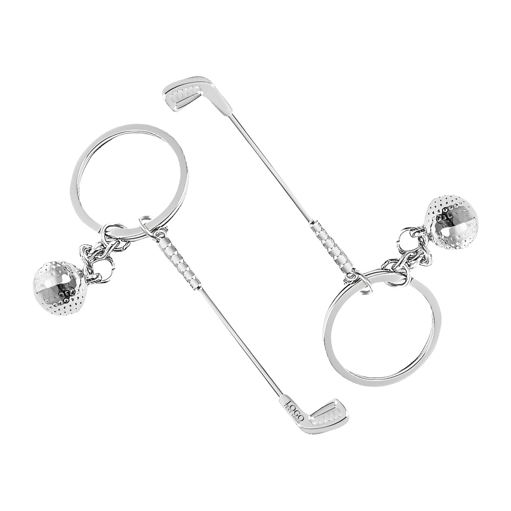 Mini Golf Clubs Keychain Unique