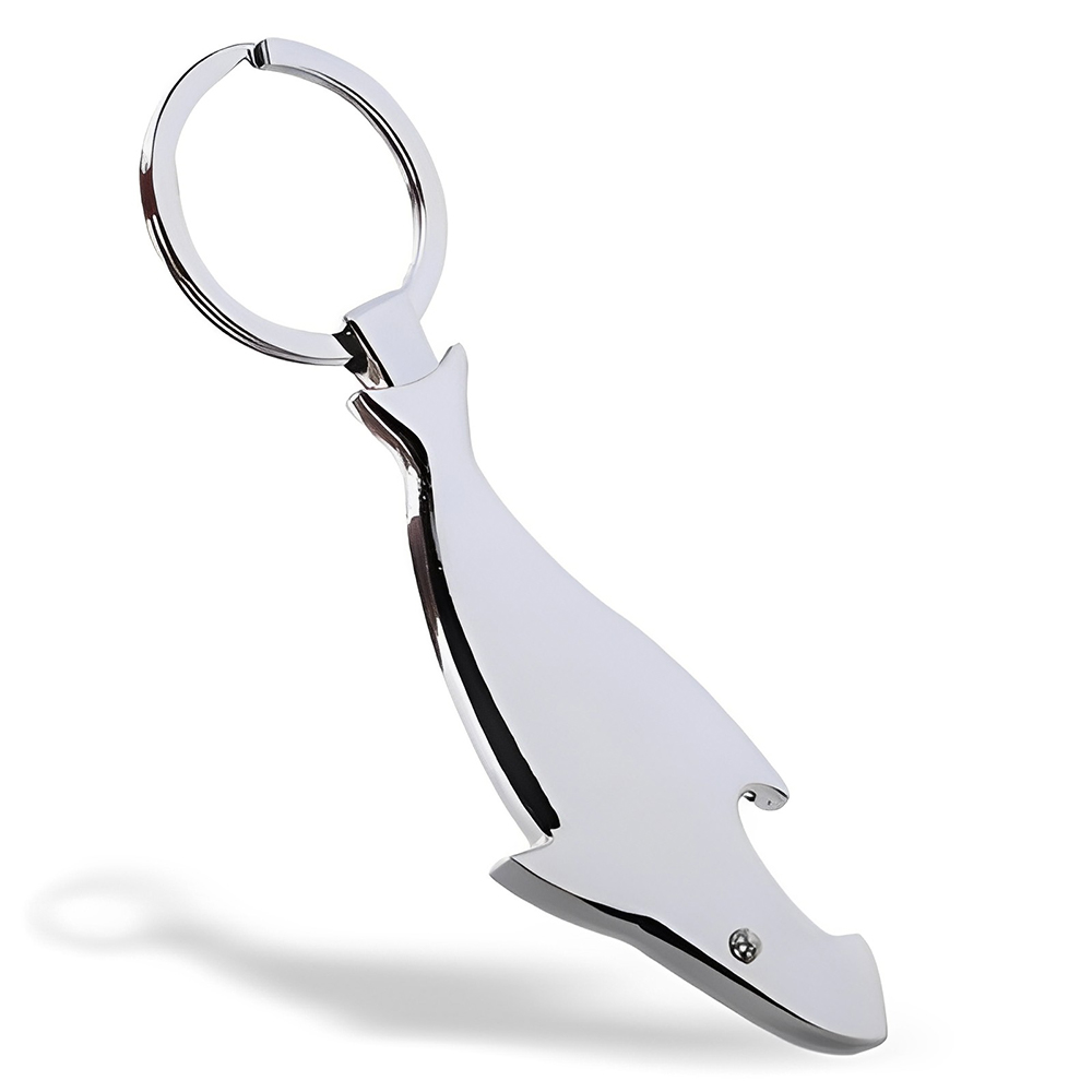 Shark Shaped Bottle Opener Keychain Trending