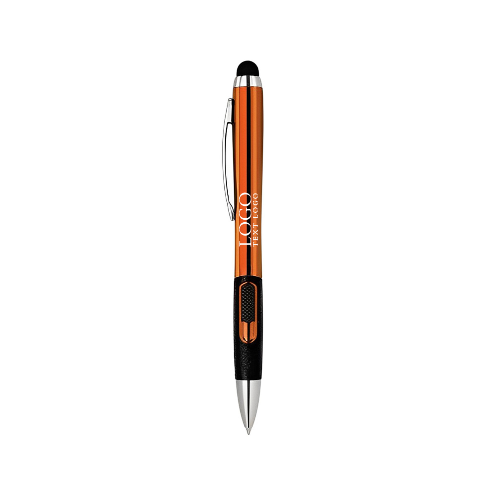LED Light Up Pen Logo Orange