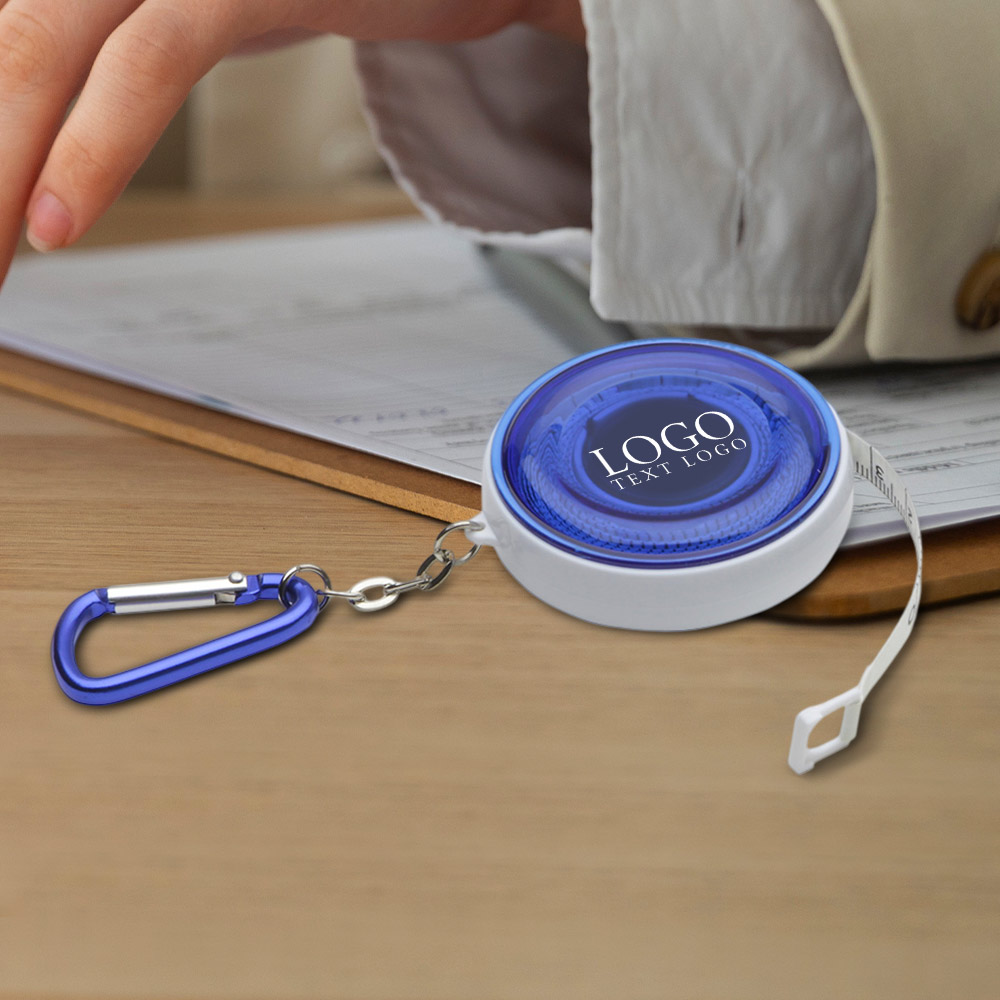 Round Carabiner Tape Measure Keychains Group