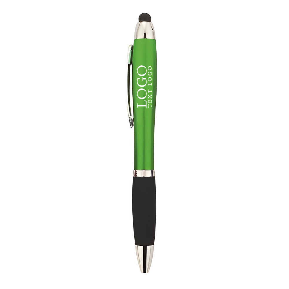 Light-Up Twist Pen Logo Green