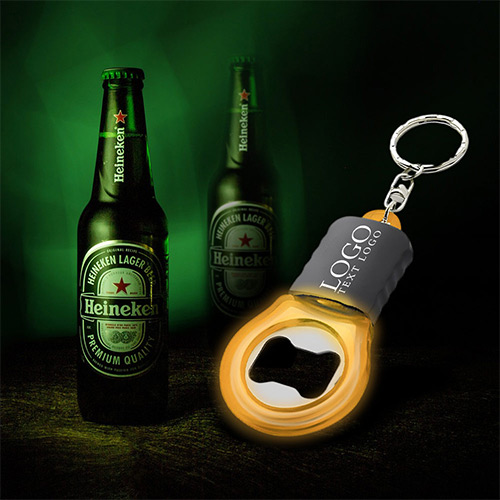 Custom LED Bottle Opener Keychain