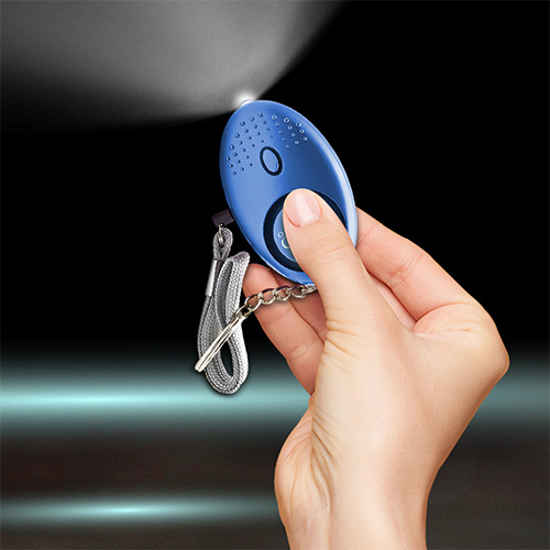 Custom Safety Alarm Keychain With LED Lights