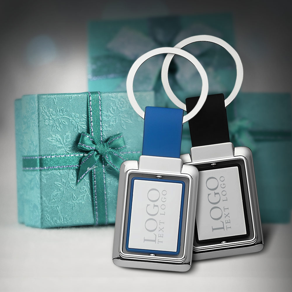 Giveaway Rectangular Spinning Key Chain